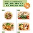 thumbnail image 6 of Cozymood 50 Pack 16 oz Compostable Food Containers with Lids, Plant-Based Cornstarch Meal Prep Bowls, Microwave Safe Disposable Take Out Containers, 6 of 6