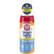 (3 pack) (3 pack) Arm & Hammer Simply Saline Nasal Relief Nasal Mist 3.0 fl. oz. Spout-Top Can