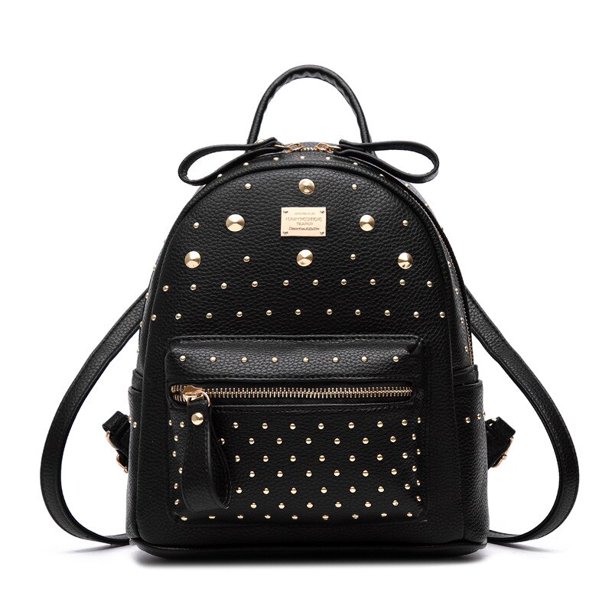 Mochila informal con remaches para mujer, bolso escolar pequeño y fresco, versión coreana, novedad de invierno, 2021 Fivean unisex