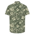 thumbnail image 4 of ZQUUVOU Mens Hawaiian Shirt Short Sleeve Floral Button Down Shirts Tropical Holiday Tops Collar Summer Beach Shirts F-Multicolor, 4 of 5