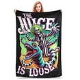 thumbnail image 2 of B-Beetlejuice 2 Horror Movie Blanket Warm Cozy Fluffy The Juice is Loose Throw Blankets for Sofa 50x60 Inch Multi-size Throws, 2 of 4