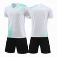 thumbnail image 2 of HCNTES Boys Athletic Shorts Set 2 Pcs Short Sleeve Boys Tee Shirts & Stretchy Athletic Youth Boy Basketball Football Shorts Kids Boys Summer School Outfit(H03-A,11-12 Years), 2 of 4