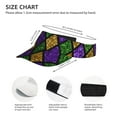 thumbnail image 4 of Easygdp Mardi Gras Shiny Green Purple Stretchy Visor - Unisex Visor Hat for Men and Women, UPF 50 Sun Protection Visor, Ultra-Light, 4 of 8