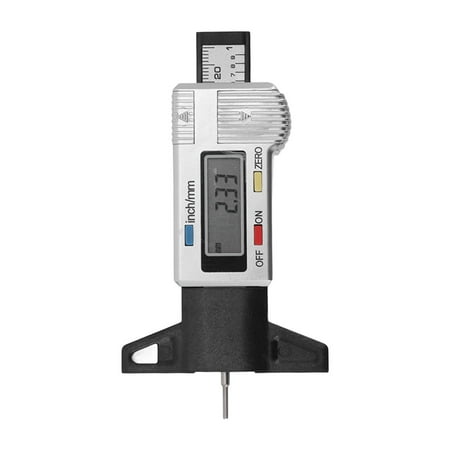 Tire Tread Depth Gauge, Portable Accurate Handheld Large Display Metal ...