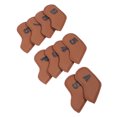 thumbnail image 1 of 10PCS Golf Head Cover, PU Material Golf Putter Headcovers Set Waterproof, Wide Compatibility Golf Putter Headcover Guard Set for Outdoor Golfing, 1 of 7