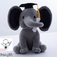thumbnail image 2 of Elefante de juguete graduado para niños, muñeco de peluche, elefante blanco, dibujos animados, lindo, para boda, 2023, 2 of 5
