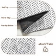 thumbnail image 6 of Black Striped Washable Area Rug 5x7 Geometric Low-Profile Large Area Rugs with Non Slip Backing Indoor Floor Carpet for Entrance Living Room Bedroom Home Office, 6 of 9