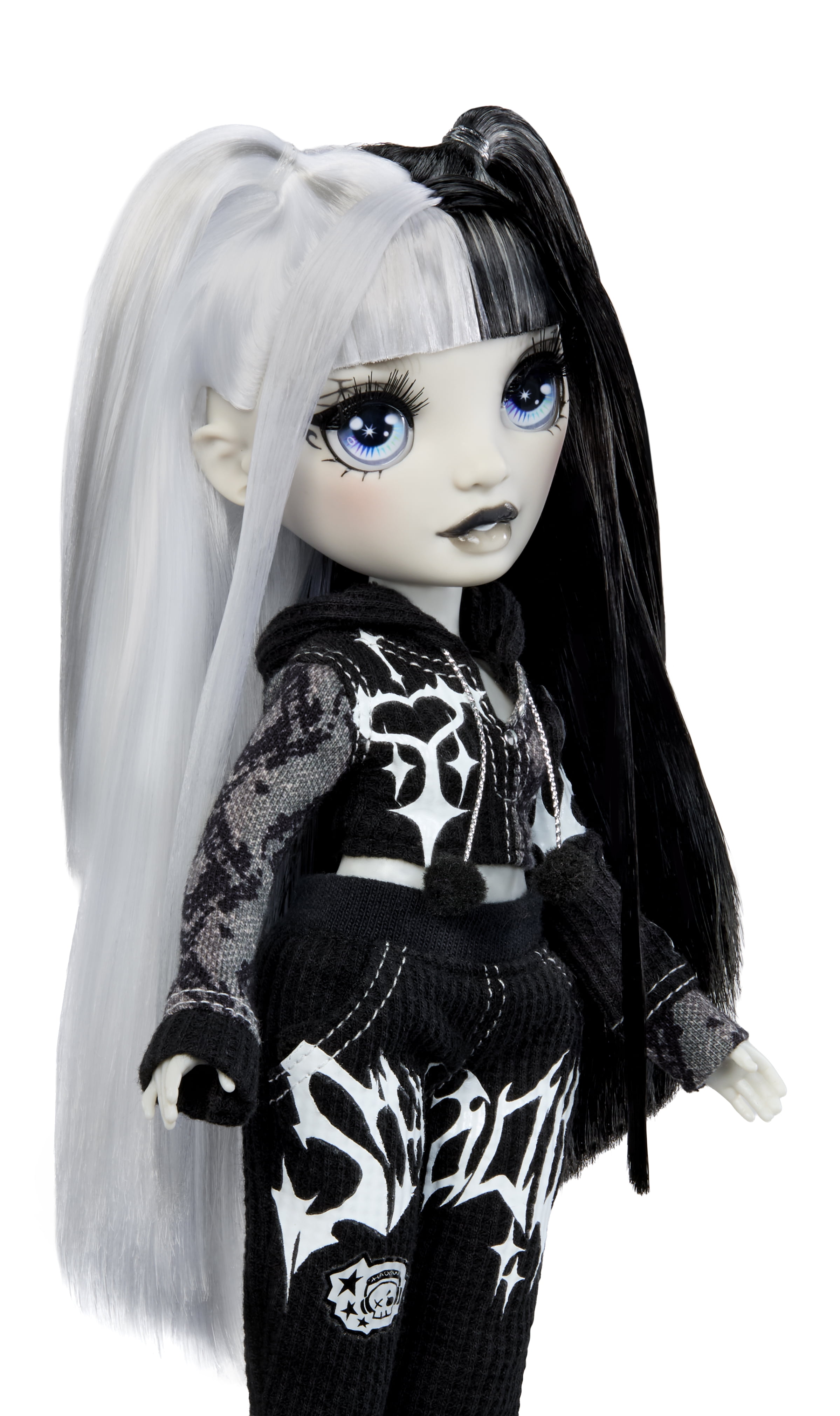 Rainbow High Shadow High Girl's Night Heather Grayson - Grayscale 11" Fashion Doll, Black and White Hair & Outfit