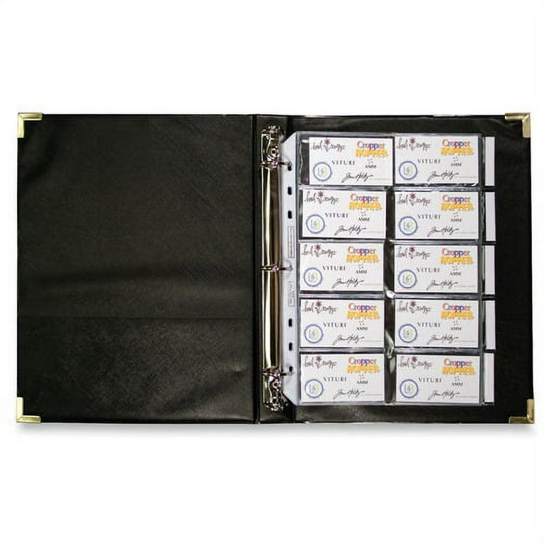 Anglers 3-Ring Business Card Binder - 1000 Capacity - 8.50 Anglers 3-Ring Business Card Binder - 1000 Capacity - 8.50
