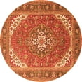 thumbnail image 1 of Ahgly Company Indoor Round Persian Orange Traditional Area Rugs, 8' Round, 1 of 1