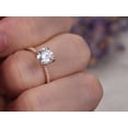 thumbnail image 2 of 1.50 Carat Solitaire Moissanite Diamond Engagement Ring with 18k Gold Plating, 2 of 4