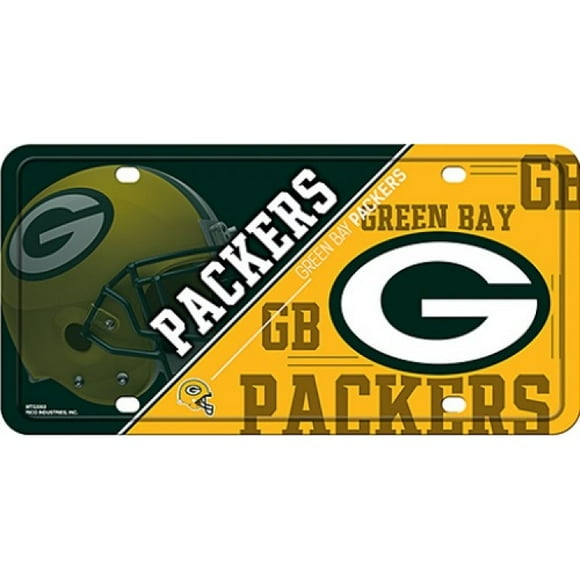 Green Bay Packers Metal License Plate