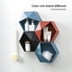 thumbnail image 4 of Yuarrent Decoración de pared sin perforaciones geométricas montadas en la pared de la sala de estar nórdica estante de baño decoración de la sala de Almacenamiento y organización del hogar Azul Yuarrent HA027701-01, 4 of 6