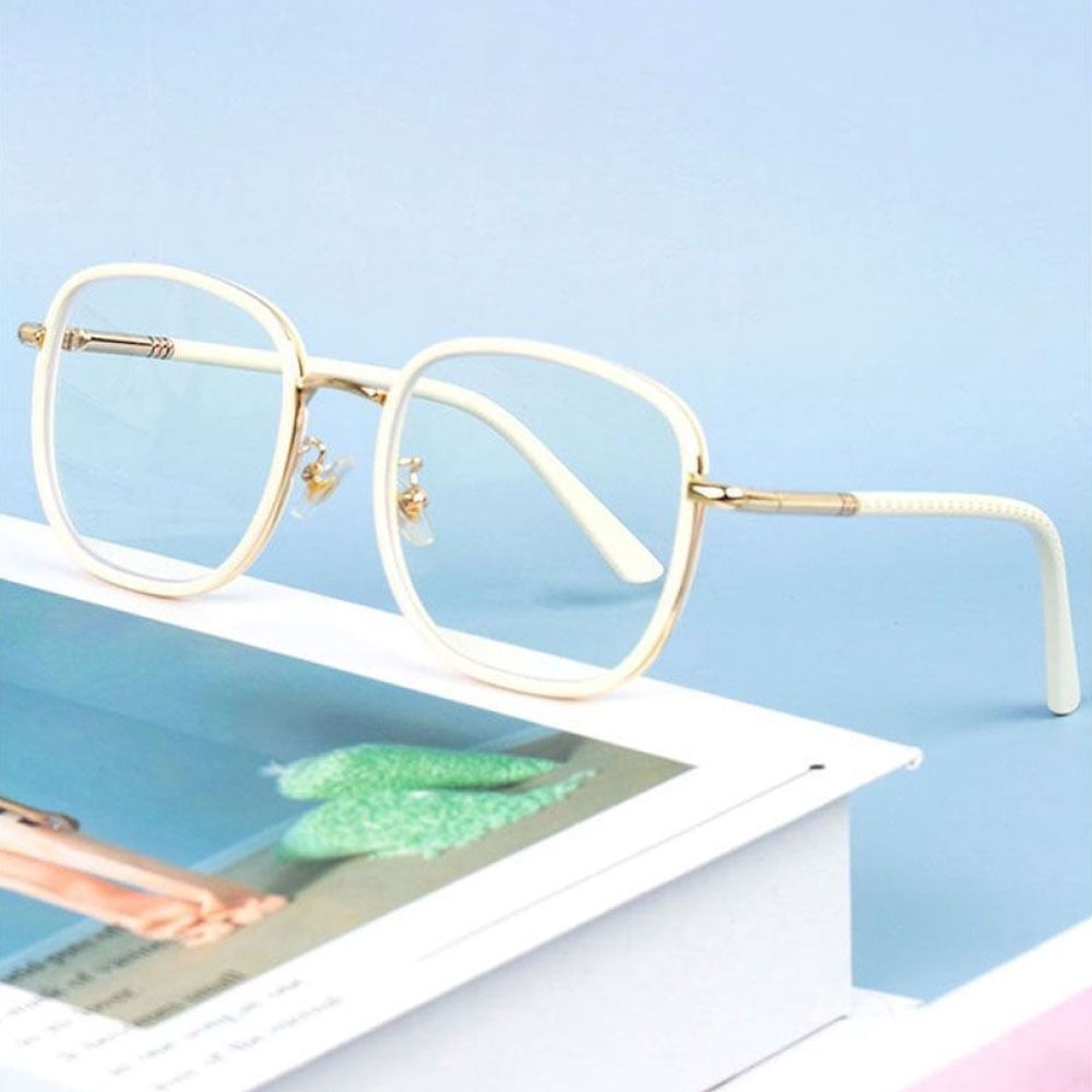 3 Pack Oversized White Reading Glasses 3.00 for Women, Ladies Fashionable Square Readers Blue Light Blocking Presbyopic Glasses +3.00