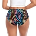 thumbnail image 3 of Womens Underwear Abstract Colorful Lines Cuteness No Show Seamless Underwear for Women, Soft Stretch Women's Panties, Hipster Ladies Panties Bikini Underwear Briefs, 3 of 6