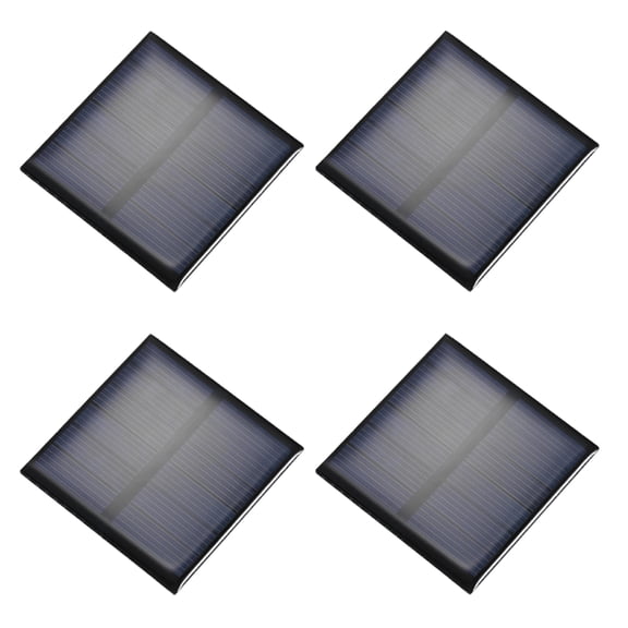 4PCS 3V 0.63W 0.21A Mini Solar Panels for Solar Power, Small Solar Photovoltaic Cells Charge, 2.76" x 2.76"