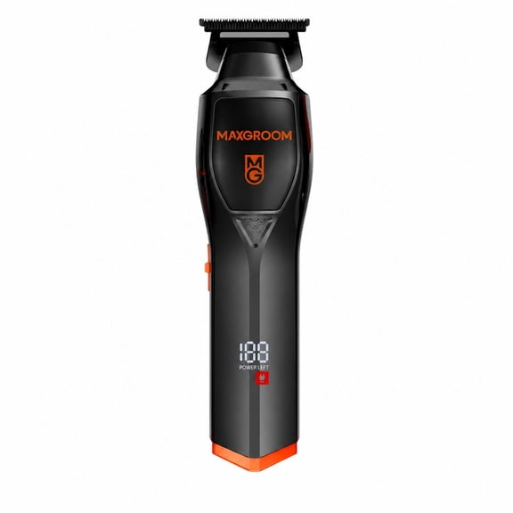 MAXGROOM Professional Hair Clippers for Men, 7000RPM Cordless T-Blade Hair Clipper with LED Display, DLC Coated Blade, 2000mAh Rechargeable Beard Trimmer for Hair Cutting, Lineups and Detailing