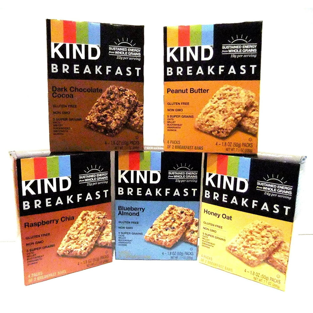 Kind Breakfast Bar Variety Pack 5 Flavors Pack Of 5 Walmart low-fodmap-strawberry-breakfast-bars-the-fodmap-formula