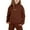 Coffee, variant on Stylish Girls 2-Piece Outfits Set, Trendy Letter Print Hooded Sweatshirt and Jogger Pants for Ages 1-9, Easy Care Winter Casual Wear