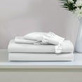 thumbnail image 4 of Swift Home Home Essential Luxurious Silky Ruffle Hem Microfiber Bedding Sheet Set White Twin, 4 of 5