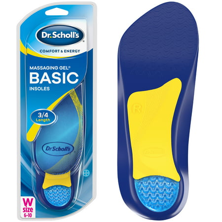 Dr. Scholl's Comfort & Energy Massaging Gel Basic Insoles for (Best Gel Insoles For Work Boots)