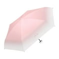 thumbnail image 2 of Sombrillas para lluvia, resistentes al viento, personales, pequeñas, plegables Rosa, 2 of 9