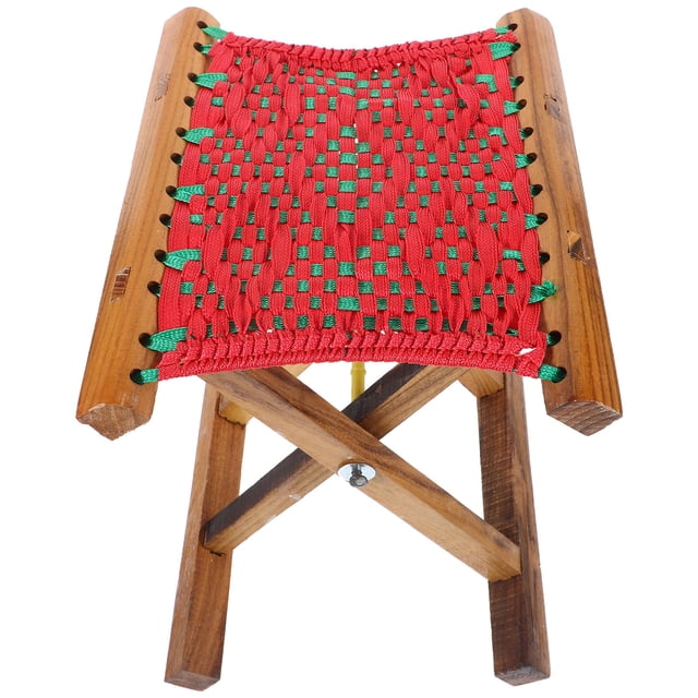 SEWACC Tabouret Portable pour Activités Extérieures et Pêche en Rouge avec Design Pliable 11.8x12.9x11 Po