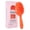 orange, variant on Scalp Massager, Handle Hair Silicone Scalp Massage Brush, Shampoo Brush with Handle, 2-in-1 Double-Sided Hair Comb Shampoo Brush for Wet & Dry Hair - Red
