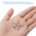thumbnail image 4 of 26Lbs Fishing Swivels Snaps Stainless Steel Barrel Swivels Ball Bearing 50 Pack, 4 of 6