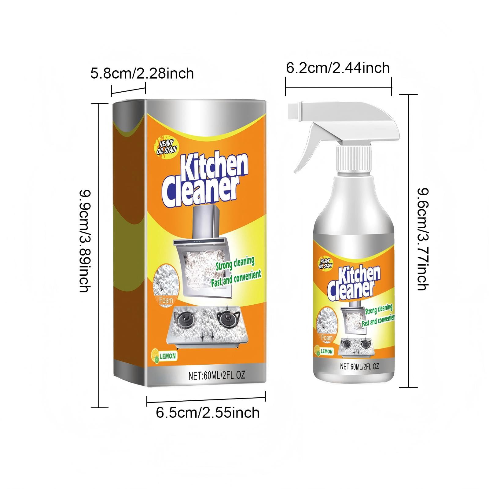 Alvantor All Purpose Kitchen & Bathroom Spray Degreaser, Lemon Breeze  2 fl. oz.