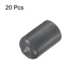 thumbnail image 2 of 20pcs 13.5mm Round Dark Gray Vinyl End Cap Screw Thread Protector Rubber Caps, 2 of 5