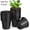 Black,100pcs, variant on 100 Pack 4 Inch Nursery Pots for Plants, Plastic Seeds Starter Pots with Drainage Holes, Small Plastic Plant Nursery Pots for Succulents Seedling Cutting Transplanting