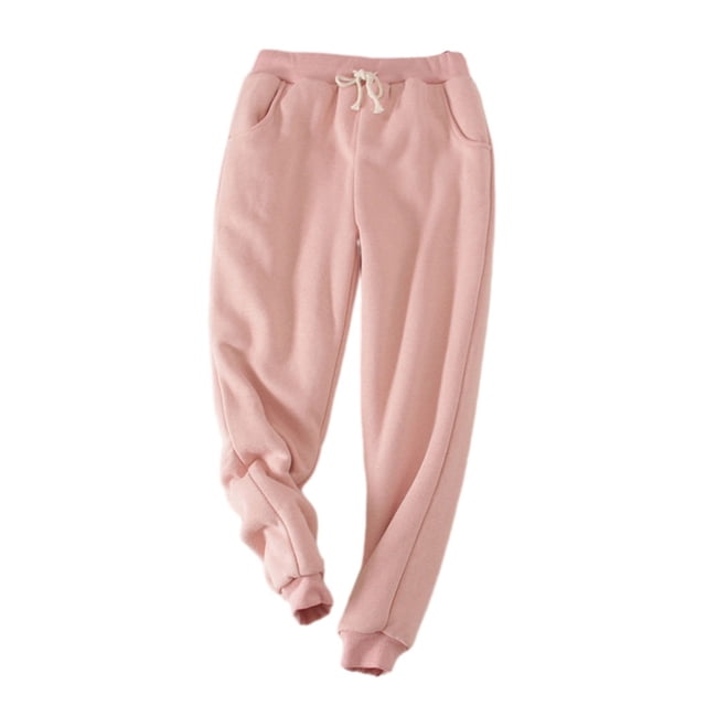 Minnieouse Pantalones de invierno versátiles y prácticos de tela para mujer Manténgase a la moda en cualquier ocasión Pantalones casuales Prendas para la parte inferior del cuerpo rosa SG