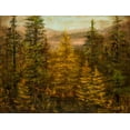 thumbnail image 2 of Monahan, Jodi 14x12 Gold Ornate Wood Framed with Double Matting Museum Art Print Titled - Tamarack Season, 2 of 4