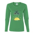 thumbnail image 2 of Today Is A Good Day for a Good Day Motivational Inspirational Pop Culture Womens Graphic Long Sleeve T-Shirt, Kelly, X-Large, 2 of 3