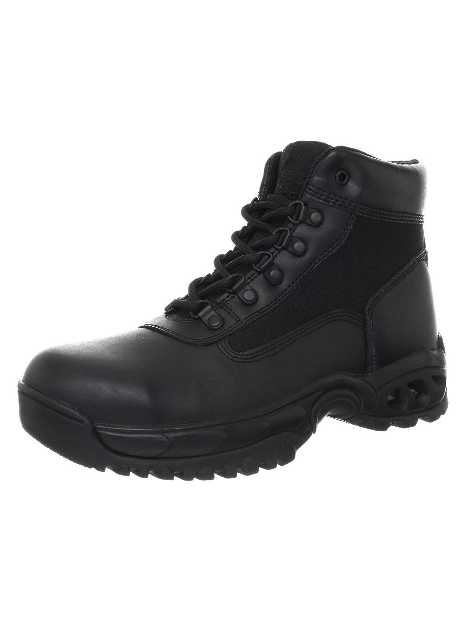 ARMA S3 Warrior Mens Black Leather Steel Toe Cap Safety Combat Side Zip Boots 