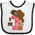 thumbnail image 3 of Inktastic Cowboy 1st Birthday Western Boys Baby Bib, 3 of 4