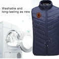 thumbnail image 3 of Hueook Womens Heated Vest Mens Heated Vest Plus Size Heated Coat for Men and Women 9 Heating Heated Jacket Winter Heating Coat Navy XL, 3 of 3