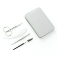 thumbnail image 3 of LAMIRO Eyebrow Tweezer Set Professional Stainless Steel Tweezers for Women & Men Precision Tweezer for Eyebrows Facial Hair with Leather Travel Case with Mirror（4 PCS）, 3 of 7