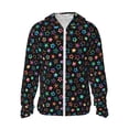 thumbnail image 1 of Balery Multi-Colored Stars Sudadera ligera de manga larga con capucha y protección solar UPF 50+ para hombre y mujer, ideal para pesca y running-Medium, 1 of 7