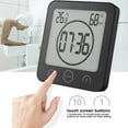 thumbnail image 4 of Reloj de pared electrónico para baño Reloj de pared con cuenta atrás para temperatura y humedad, 4 of 5