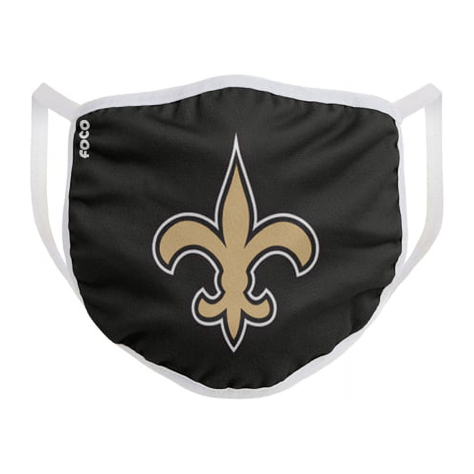 FOCO Household Multi-Purpose New Orleans Saints Face Mask Multicolored 1 pk