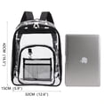 thumbnail image 6 of WEDAN Large Clear Backpack Heavy Duty PVC Transparent Clear Bag for Stadium School Beach, 6 of 6