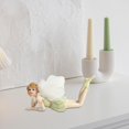 thumbnail image 4 of simhoa Flower Fairy Figurine Sculpture Collectible Creative Fairy Statue for Office Home Decoration Cabinets Shelf Housewarming Gift green Lying down, 4 of 6