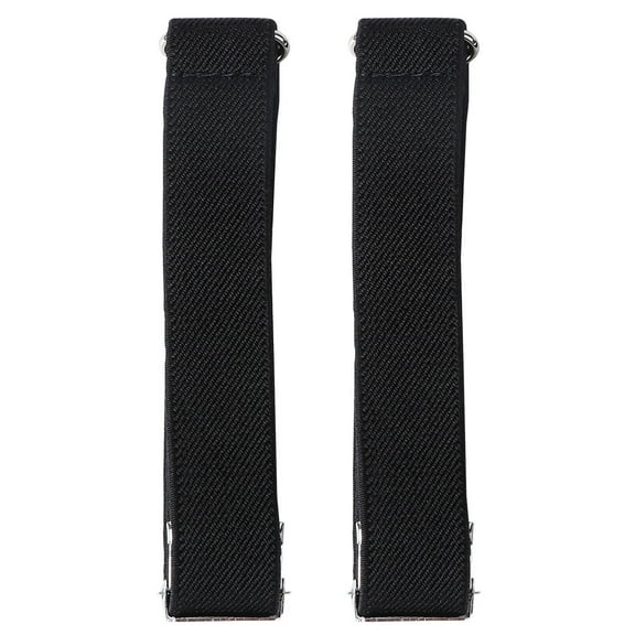 STOBOK 1Pair Black Unisex Bracelet Stretchy Arm Bangles Elastic Sleeve Bangle for Shirt Sleeve Holder