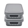 thumbnail image 1 of Set de 2 Cajas Organizadoras de Plástico IPP Gris con tapa, 1 of 6