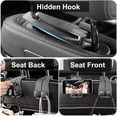 thumbnail image 3 of 2 Pack Car Seat Headrest Hook, Car Purse Hook Car Hooks for Purses and Bags, Car Seat Back Storage Hook Double Hook Holder Car Organization Accessories,Black-2pcs, 3 of 6