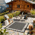 thumbnail image 7 of JERFIT 7x10 Indoor Outdoor Rug, Anthracite Flatweave Area Rug, Water Resistant Polypropylene Patio Carpet for Deck, Porch, Living Room, 7 of 7