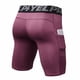 thumbnail image 5 of Paquete de 3 pantalones cortos deportivos para hombre, ropa interior de entrenamiento activo con bolsillo YEL  Pantalones cortos, 5 of 7