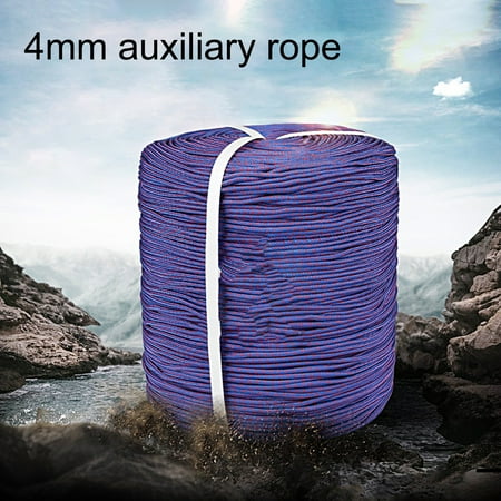 

Yanerim 10m XINDA Climbing Rope Wear-resistant Anti-aging Strong Heavy Duty High Tensile Dry Clothes 4mm Diameter Camping Survival Auxiliary Cord Clothesline for Outdoor